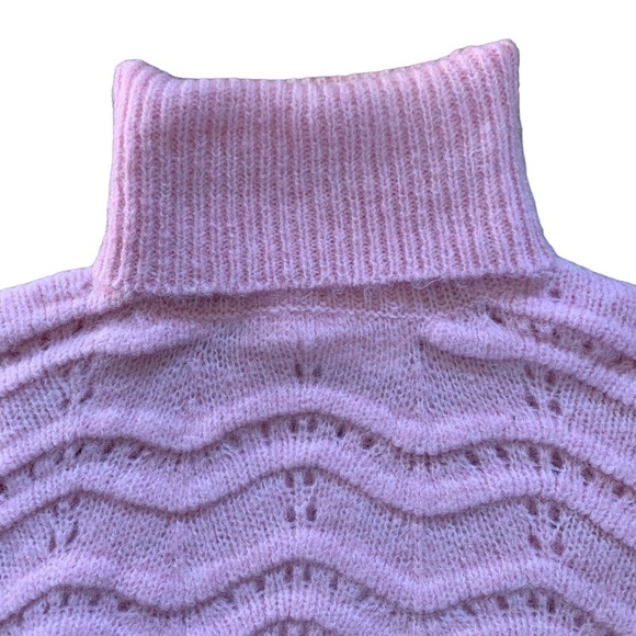 FRNCH NATEA SWEATER Turtleneck Cable Knit New With Tags Soft Comfy Feminine - Picture 8 of 16